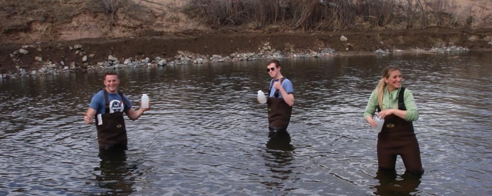 Environmental Student in water