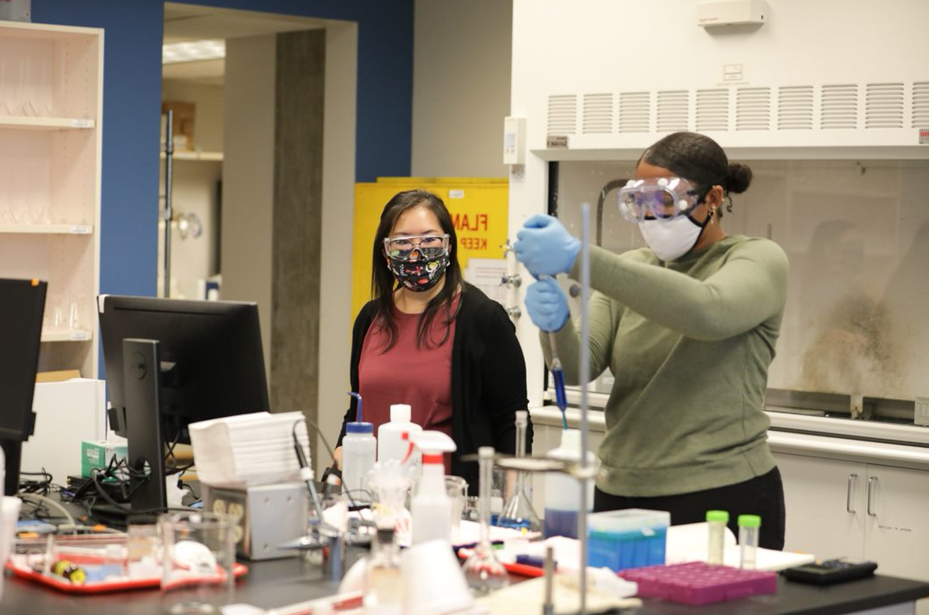 Students in the lab